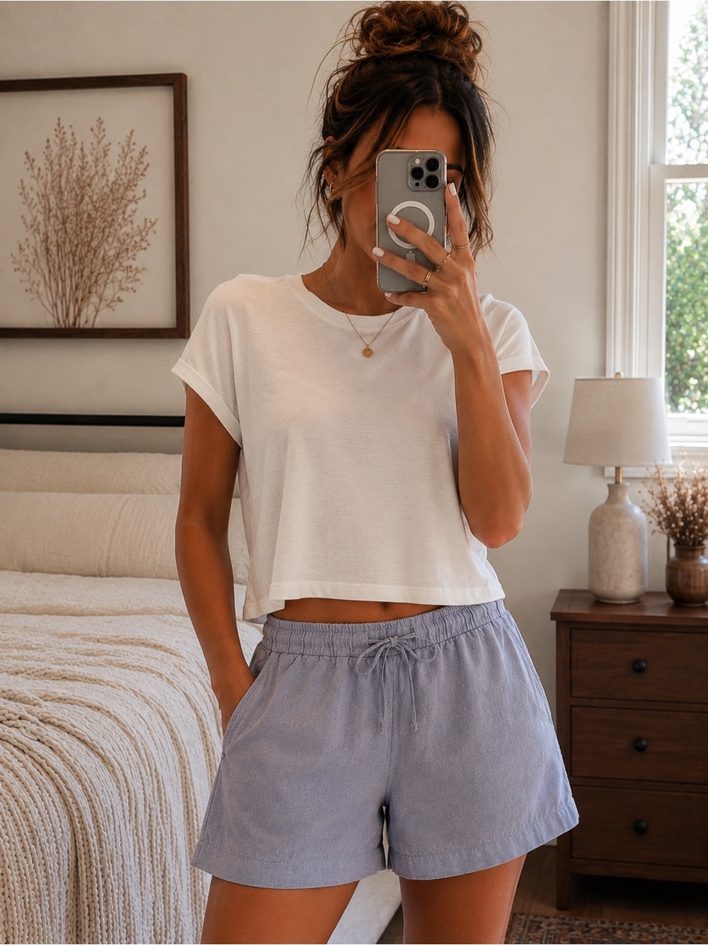 GAP NWT Blue linen Women's Shorts